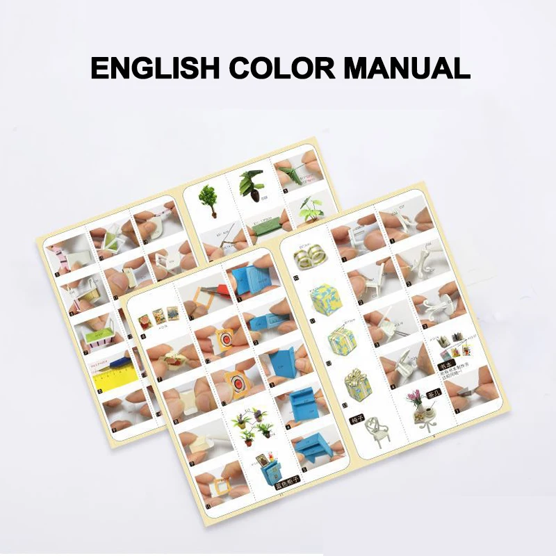 Kreative 3D Coffee Shop zusammengebaute Bausätze Modell mit Lichtern Holzpuzzles Desktop-Dekoration Spielzeug Geschenk für Kinder