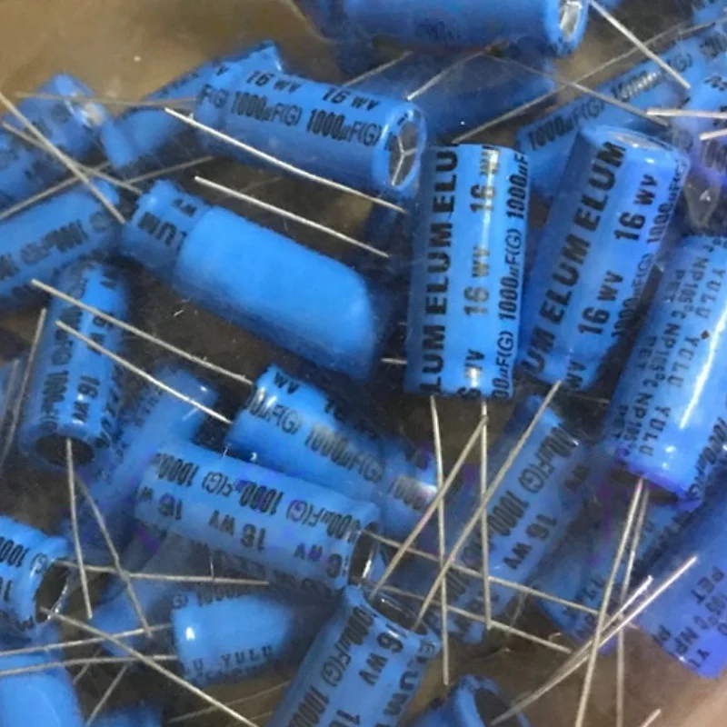 10PCS Audio Frequency Division Endless NP Electrolytic Capacitor 16V1000UF 1000UF16V 10X20