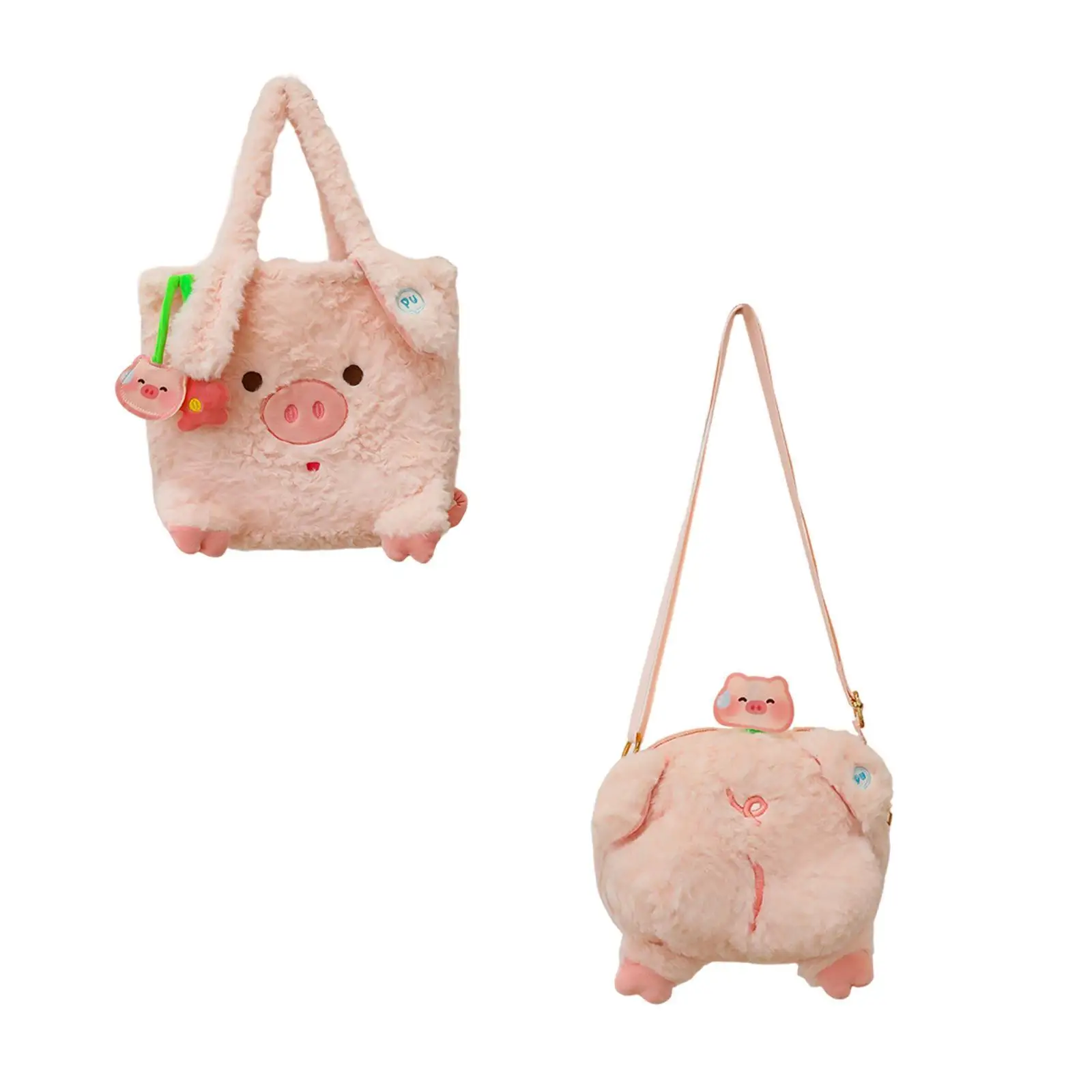 Women Bag Cute Pig Casual Valentines Day Gifts for Her Fashionable Lightweight Pouch for Summer Street Work Shopping Birthday