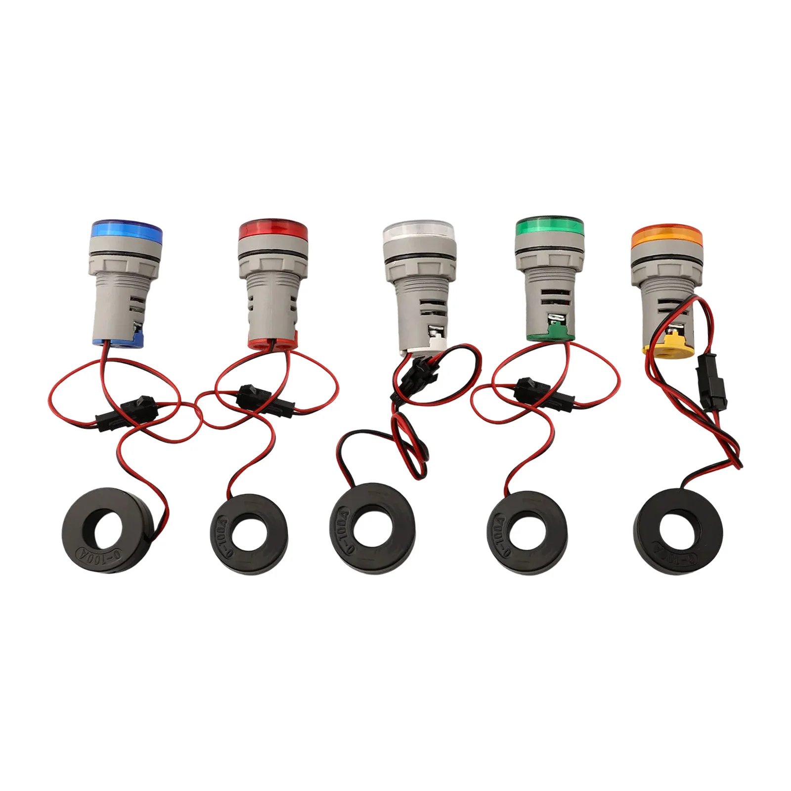 

Electrical Device Monitoring AC Volt Amp Meter Compact AC Voltage Amp Meter Built-in Screw-Type Wiring Current Range AC 0-100A