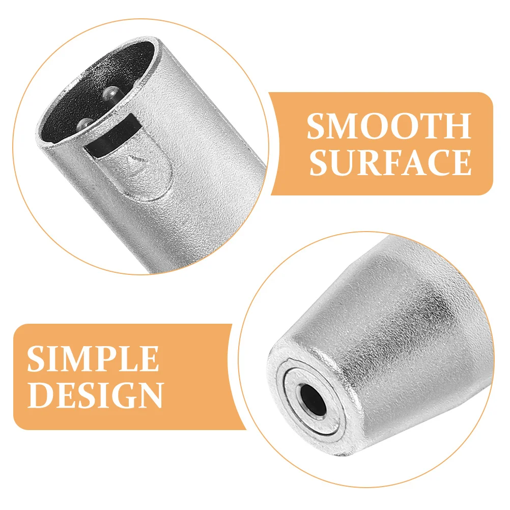

2Pcs Audio Converter 3-Pin Xlr Male to 3.5mm Female Socket Adapter for Microphone and Sound Equipment Xlr to 1/8 Adapter