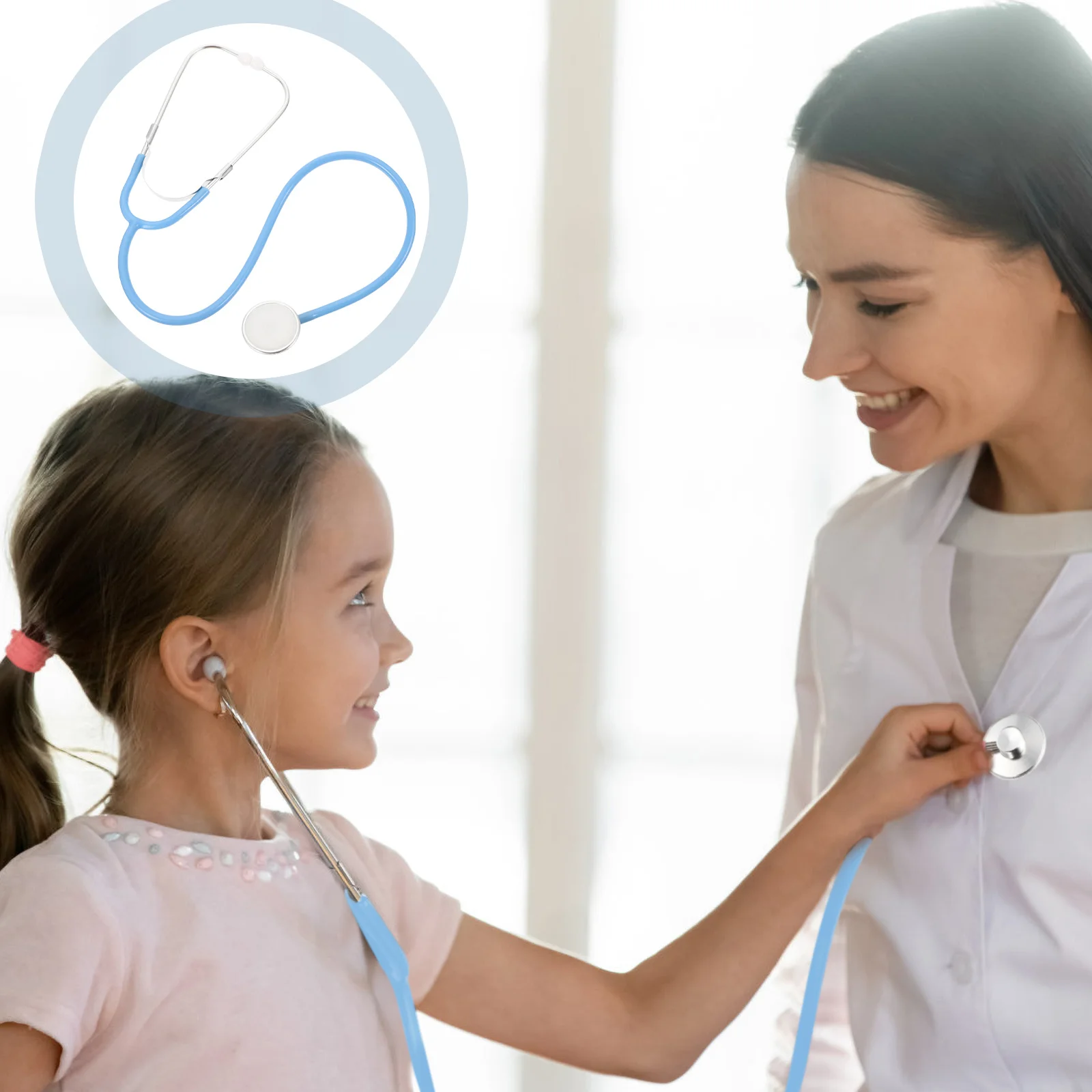 Stéthoscope de Simulation réaliste pour enfants, ensemble de jeu médical, améliore la créativité, la capacité de réflexion, accessoires de Costume de médecin