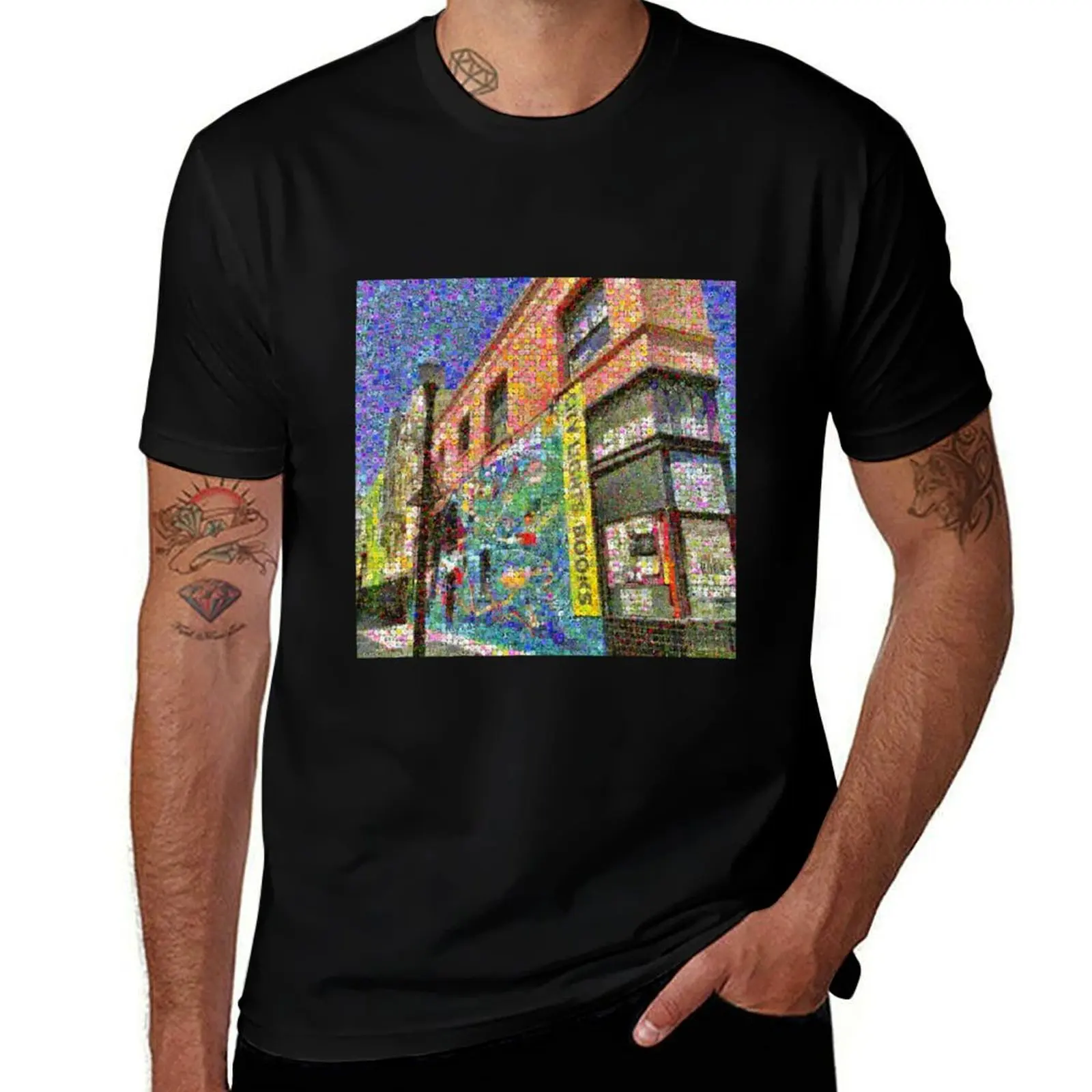 

City Lights Bookstore in Bloom T-Shirt luxury clothing labubu blue lock affliction shirts gifts for boyfriend T-shirt men