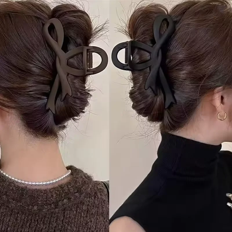 13CM Matte Haarspangen Vintage Schleifen-Haarklammern Krabben-Haarspangen Haarschmuck für Frauen Haar-Accessoires Haarspangen – Detail 4