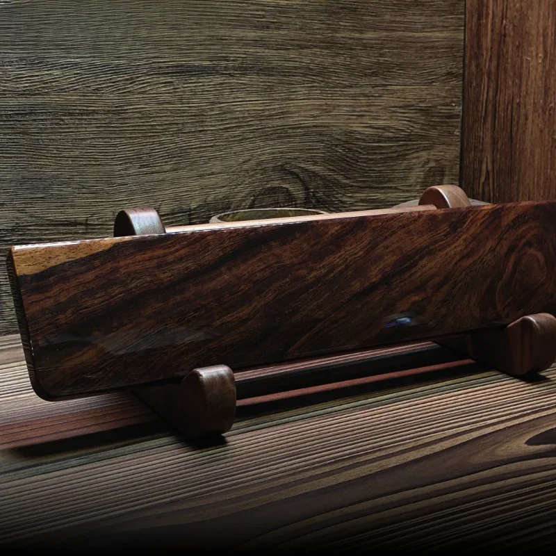 Descanso de pulso para teclado original, laca cozida em ébano, almofadas de pulso ergonômicas personalizadas para teclados mecânicos de 68/100 teclas