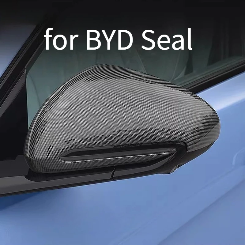 

Накладки на зеркала заднего вида из карбона для BYD Seal, полноразмерные защитные колпаки на боковые зеркала, устойчивые к царапинам, для внешнего декора