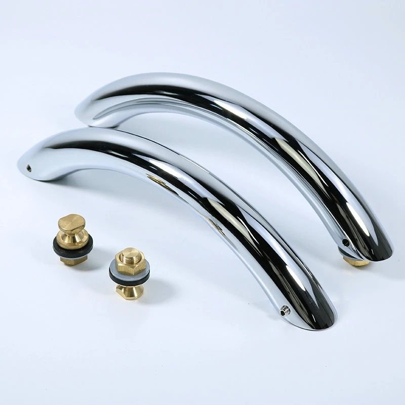 

High-end metal bathtub handrail full brass elderly bathroom handle accessible toilet handrail hospital home