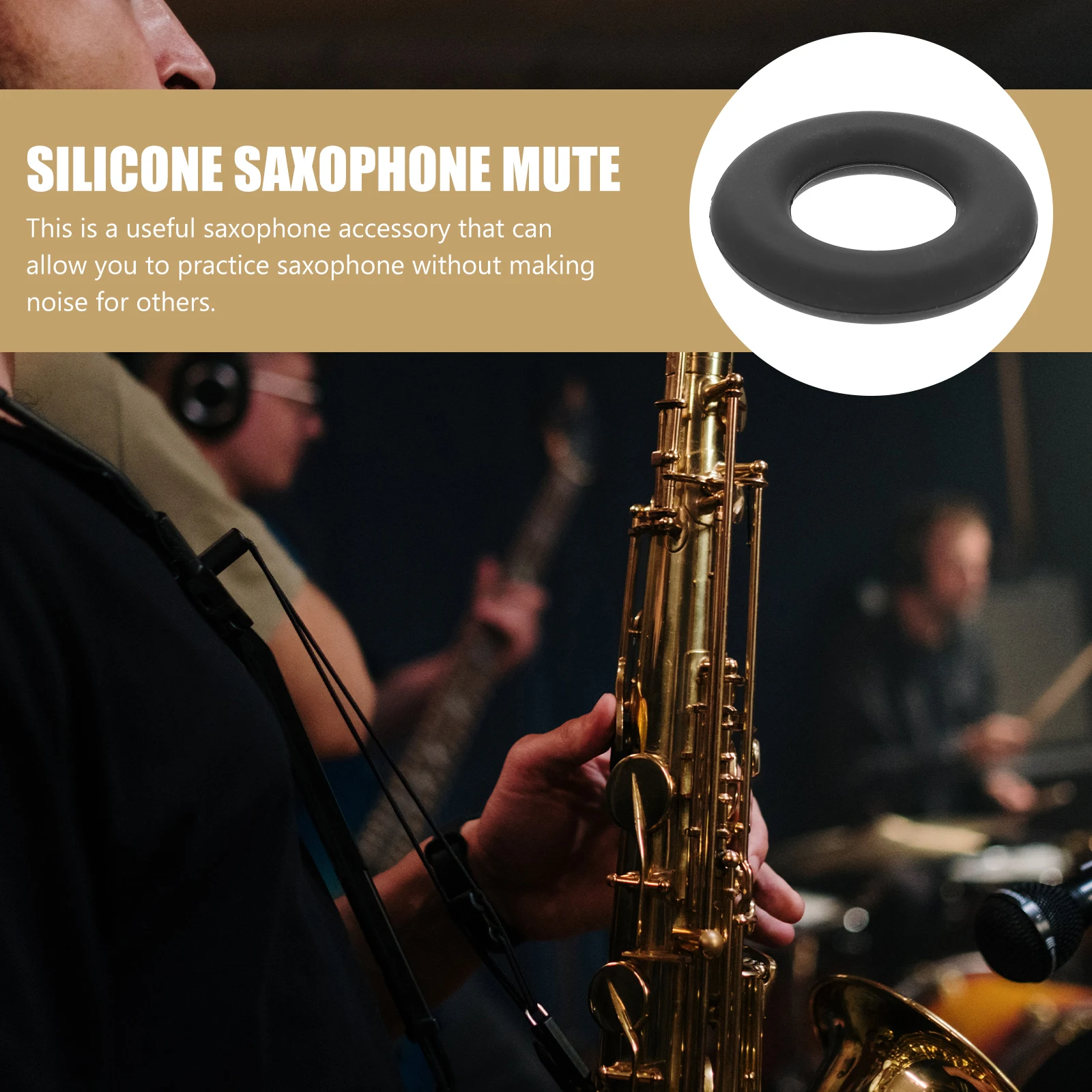 Strumenti musicali Sassofono Alto Muto Riduzione del rumore Suono Accessori in gel di silice