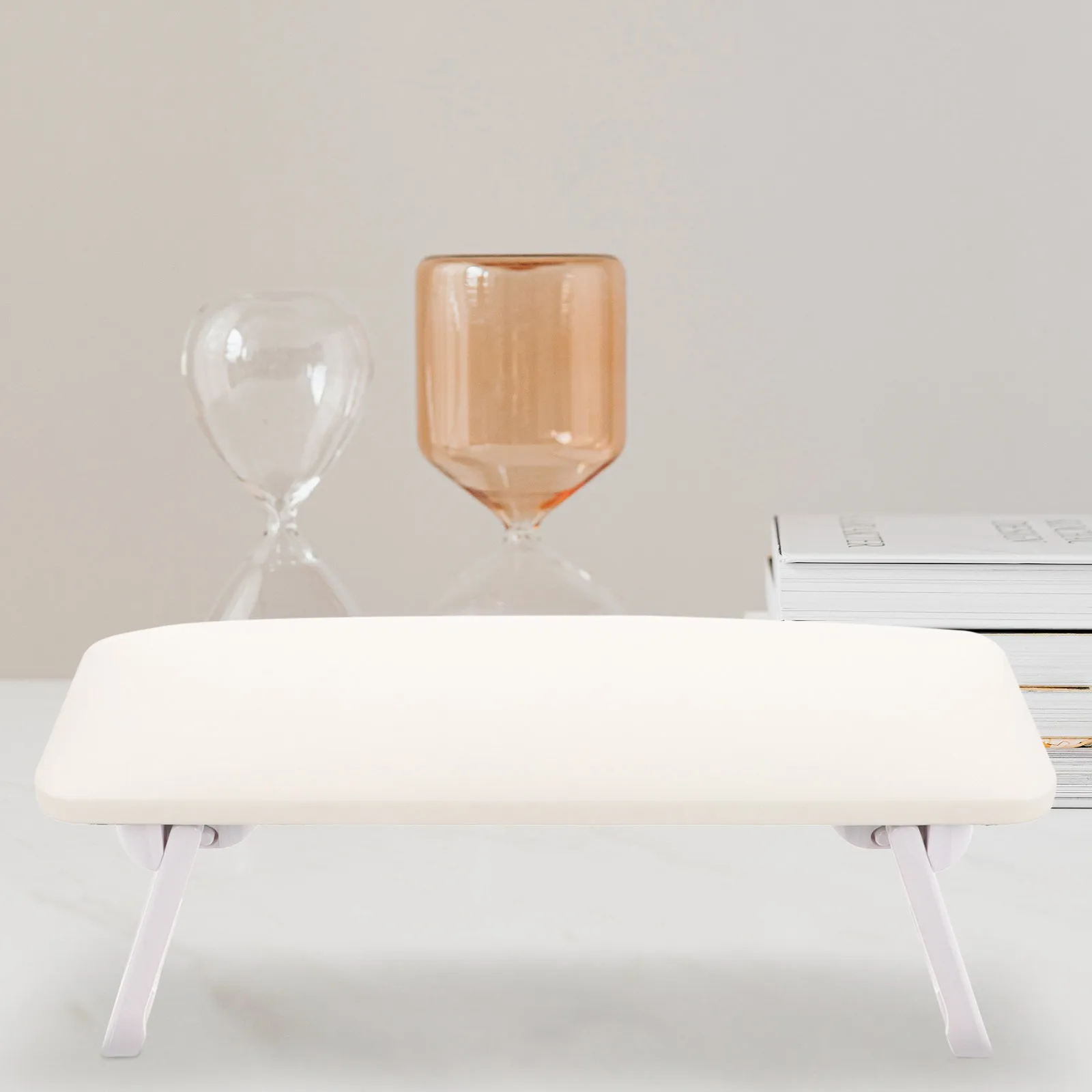 

1pcs Nail Hand Rest For Manicure Comfortable Wrist Support With Storage Space Lightweight Arm Rest Stand For Salon Diy Home