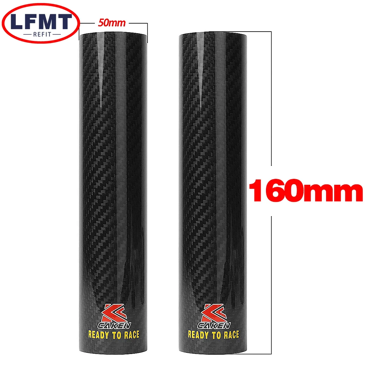 Protetores de fibra de carbono para garfo de motocicleta, para honda crf 250r 450r 250l 250m 250x 450x xr250 sxf excf yzf kxf rmz dirt bike