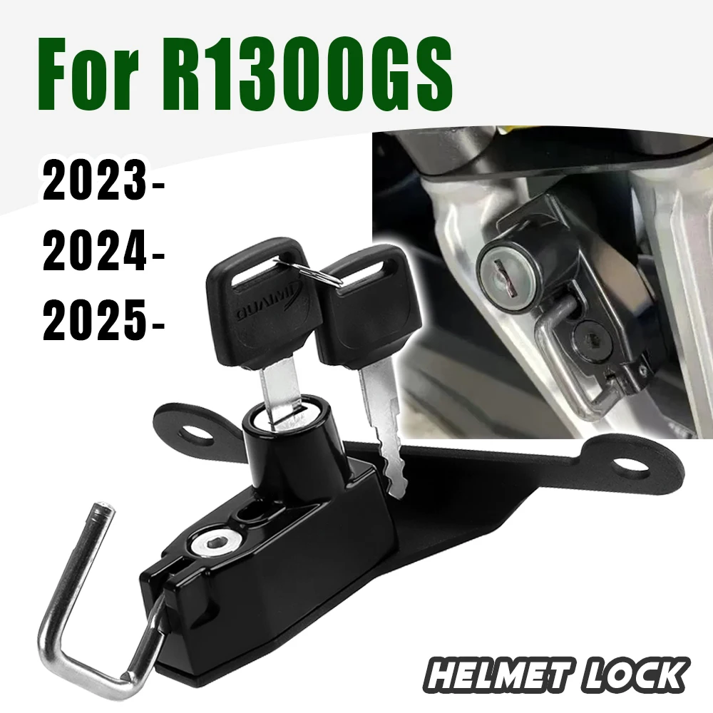 For R1300GS 2023 2024 2025 Helmet Lock Mount Hook 6 colors Side Anti-theft Security For BMW R1300 GS r1300 gs r1300gs Motorcycle