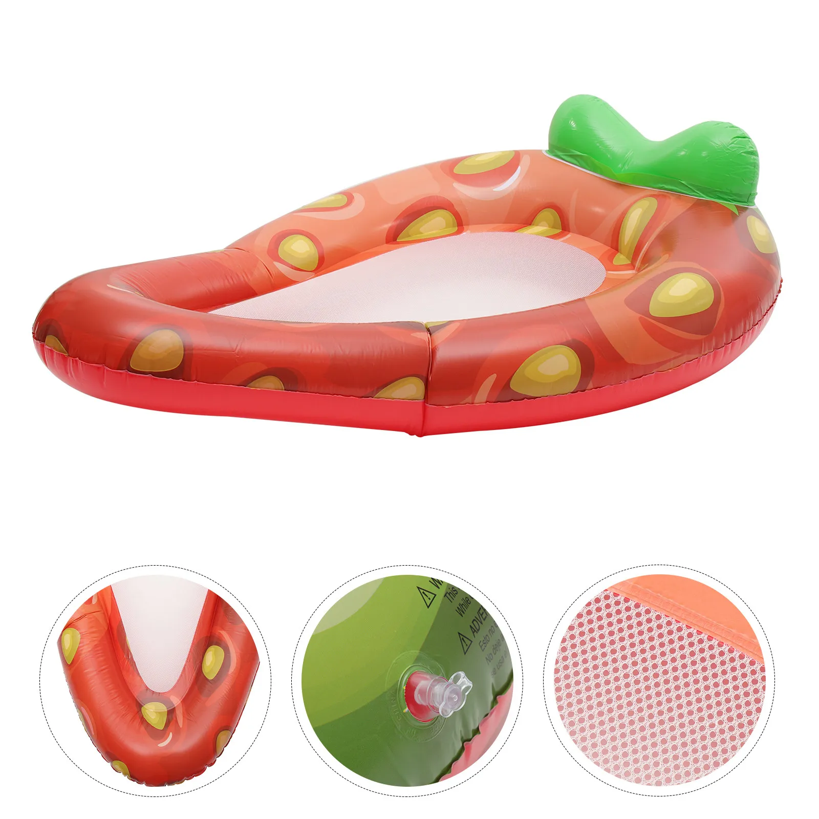 성인용 풀 플로트 두꺼운 PVC 풍선형 리클라이너 부드러운 피부 친화적인 디자인 가벼운 여행용 물 위에 뜨는 쿠션 풀