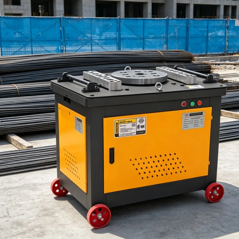 Automatic Stirrup Bender Hydraulic Driving Fast Forming Speed Continuous Feeding For Building Bridge Steel Bar Hoop Making Work