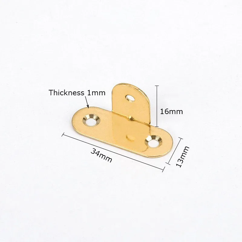 4Pcs Brass Corner Brackets Furniture Corner Protector Decorative Right Angle Corner Guards 90 Degree
