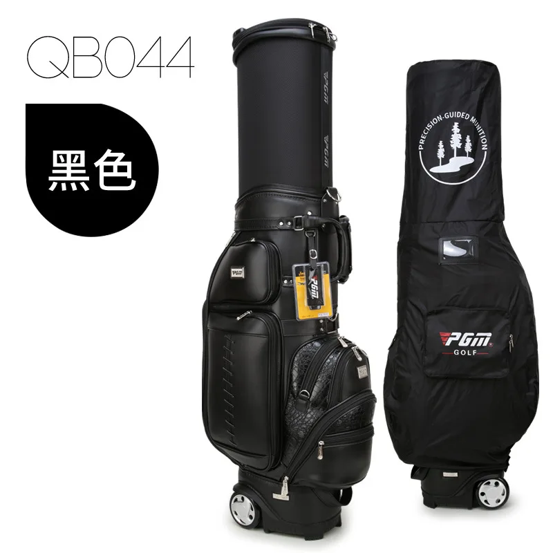 

PGM microfiber leather aviation bag with pulley Golf bag Multi-function retractable ball bag 2022