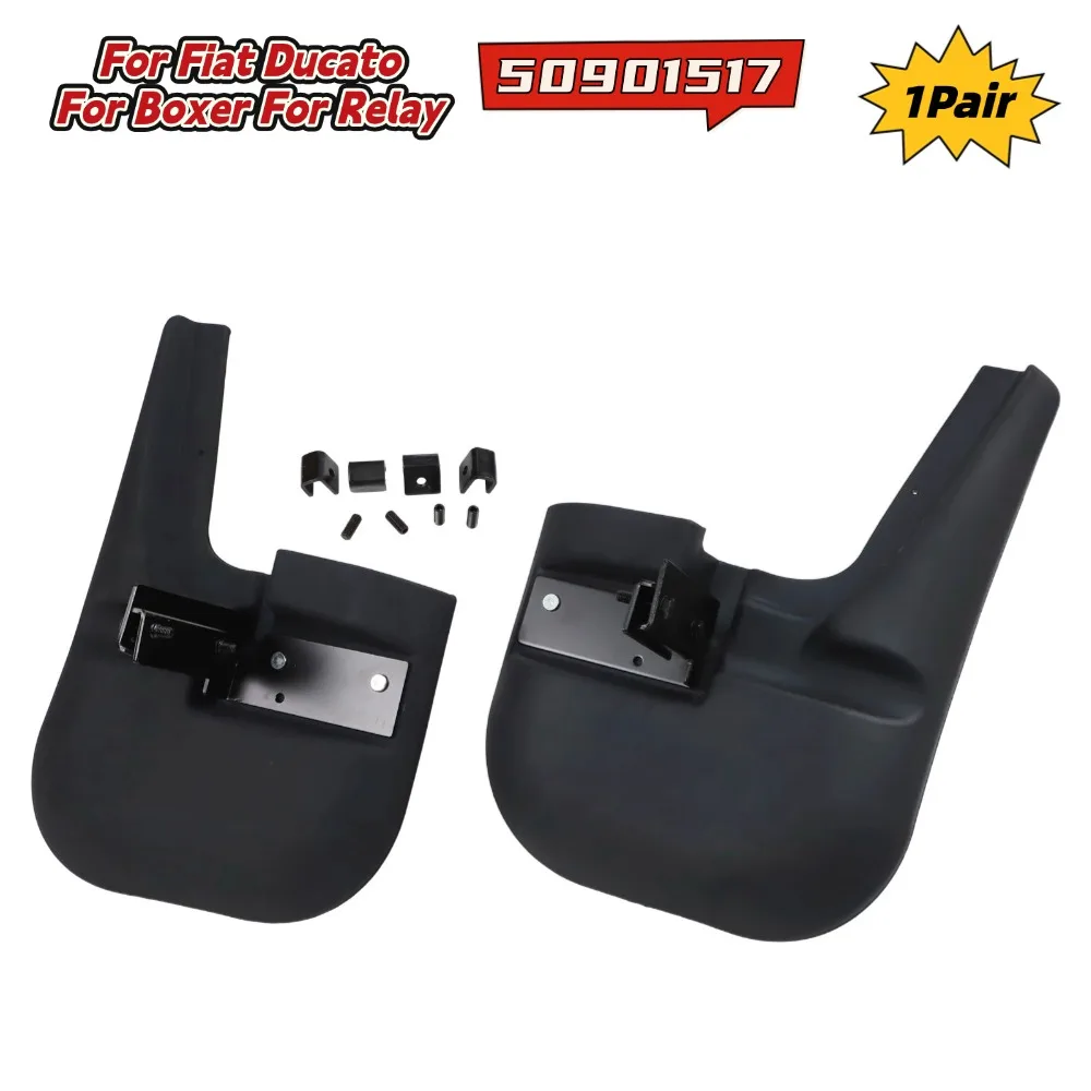 

For Fiat Ducato 1Pair Front Mud Flaps Guards Mudflaps For Boxer For Relay 2006-Onwards 50901517 Car Exterior Parts