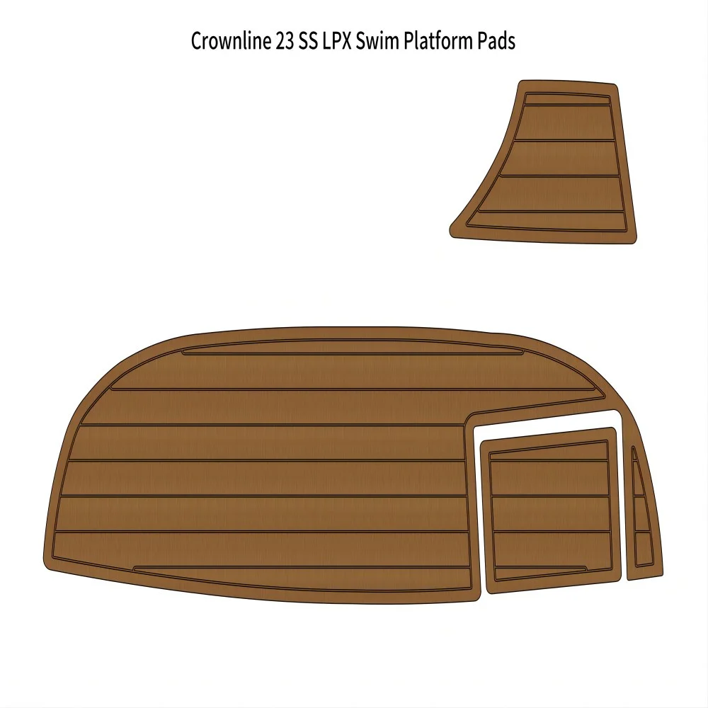 

Crownline 23 SS LPX Swim Platform Boat EVA Faux Foam Teak Deck Floor Pad Mat Backing Self Adhesive SeaDek Gatorstep Style