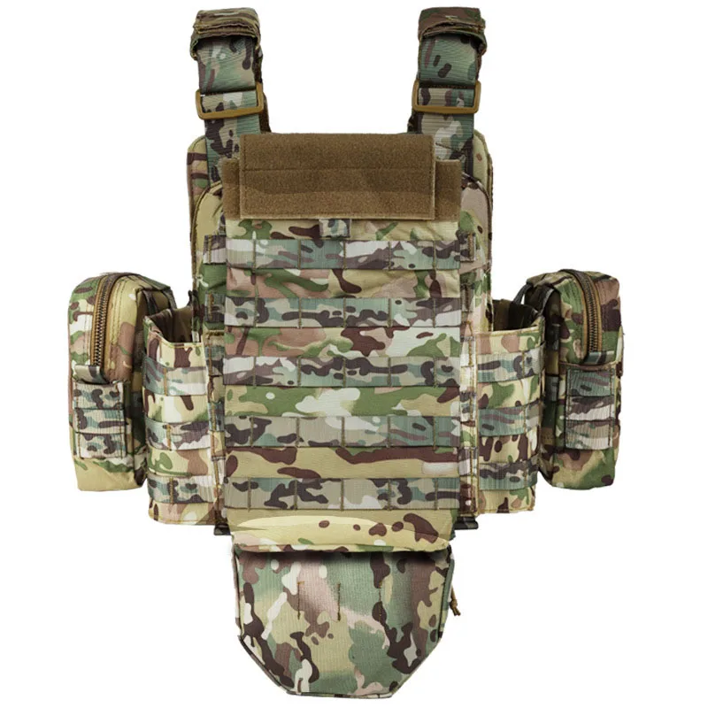 

Multifunctional Full Protection Tactical Vest MOLLE Metal Snake Buckle Quick Release Outdoor Camouflage Tactical Vests