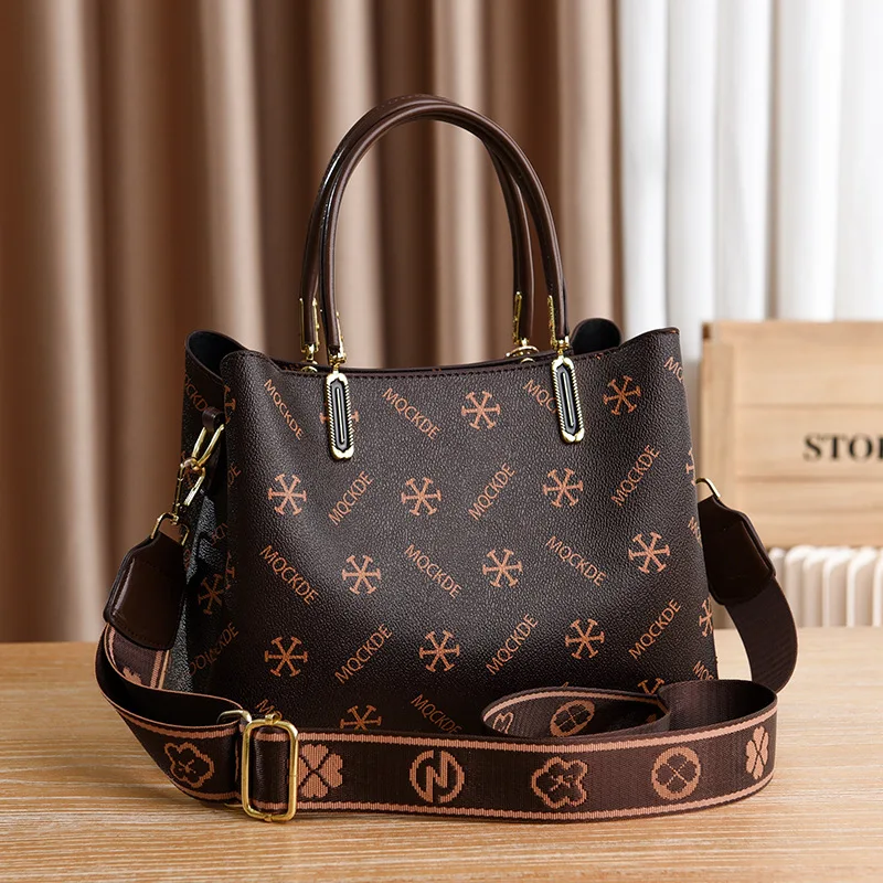 Luxury Designer Ladies Handbag High Quality Embroidery Shoulder Crossbody Bag Women Leather Messenger Bags Large Capacity Totes