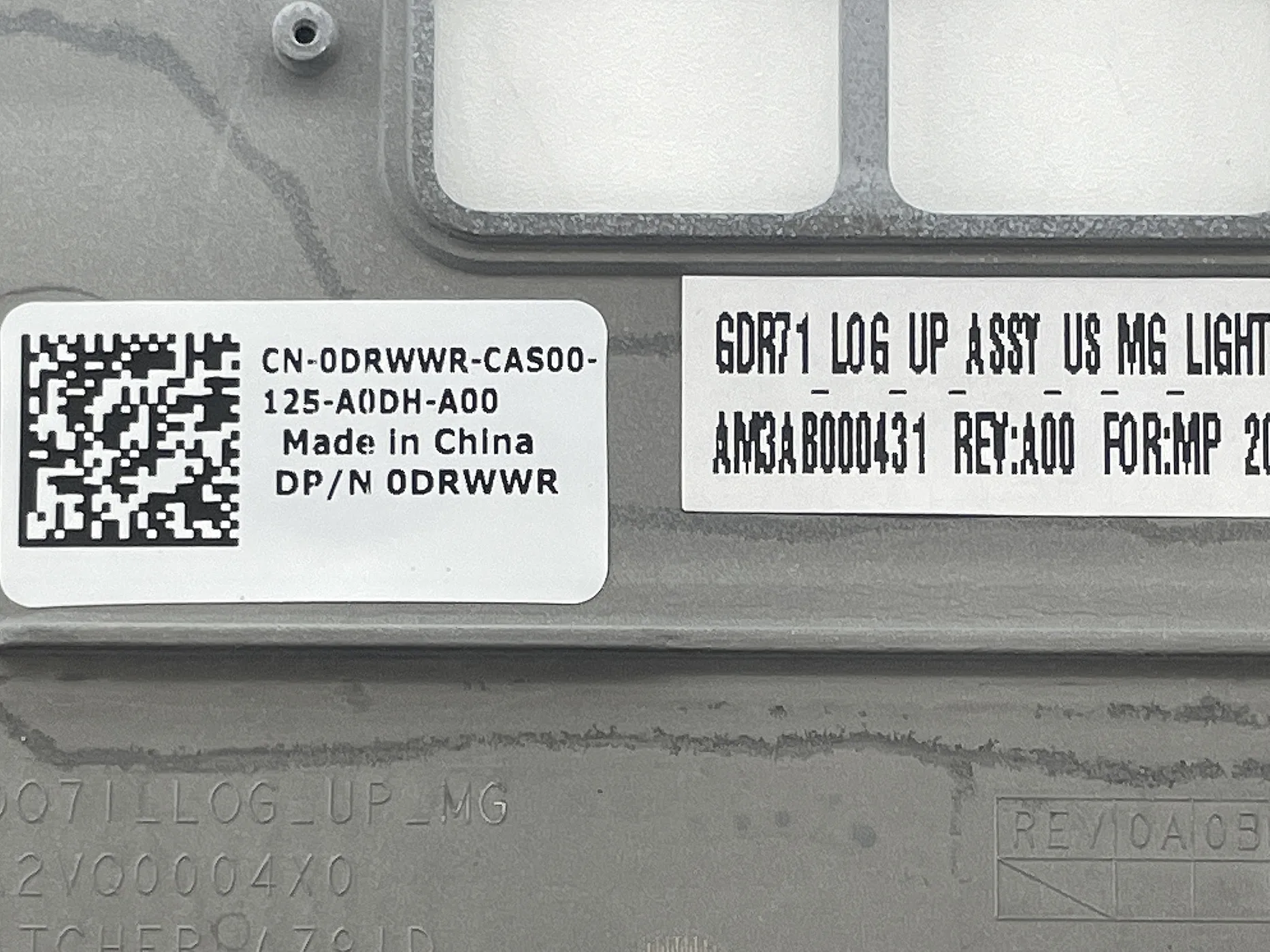 Dell AlienwareM17 R3 C Shell A Shell, blanco, palma, carcasa blanca, 0drwwr, nuevo