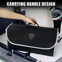Car Emblem Trunk Storage Bag Foldable Interior Organizer Accessories PEUGEOT 107 206 207 208 307 308 2008 3008 108 301 T9 406 J9