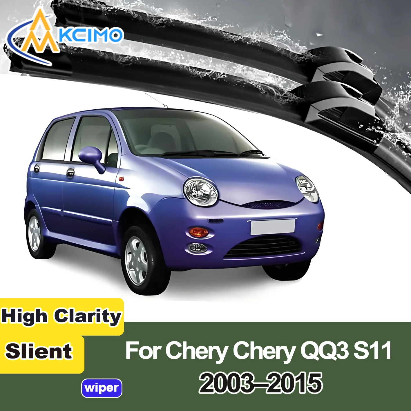 

2PCS New Front Windshield Wiper Blade for Chery Chery QQ3 S11 2003-2015 Front Windshield Auto Wipers Blade Accessories 2015 2014