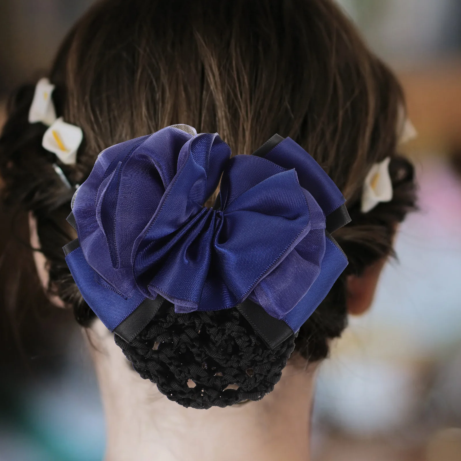 

Hair Bun Cover Women Hairnet Barrette Mesh Hair Net Clip For Service Nurse Chef Ballet Dance Wide Application