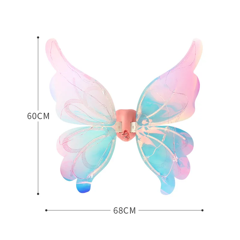 LED Light Up Electric Wings, Colorful Pet Dog Toy, Kids Dinosaur Christmas Wing Costume, Glowing Back Accessory view 2
