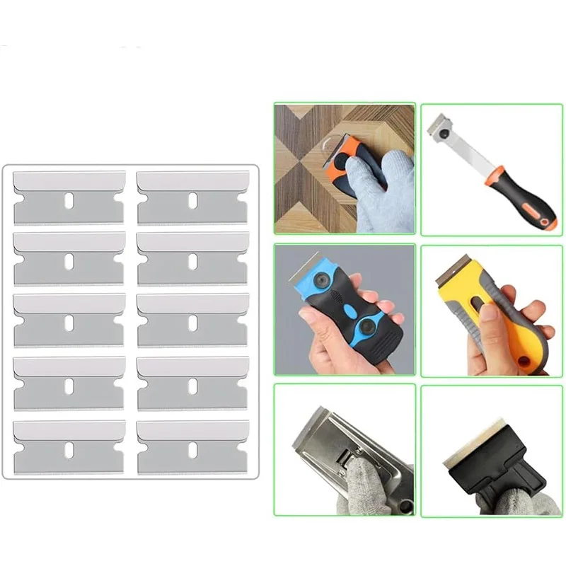 Auto-Reinigungsschaber Aufkleber-Entferner Kohlenstoffstahl-Rasierklinge Vinyl-Folien-Kleber Fenster Keramik Glas Ofen Schaber Farbschaber – Detail 10