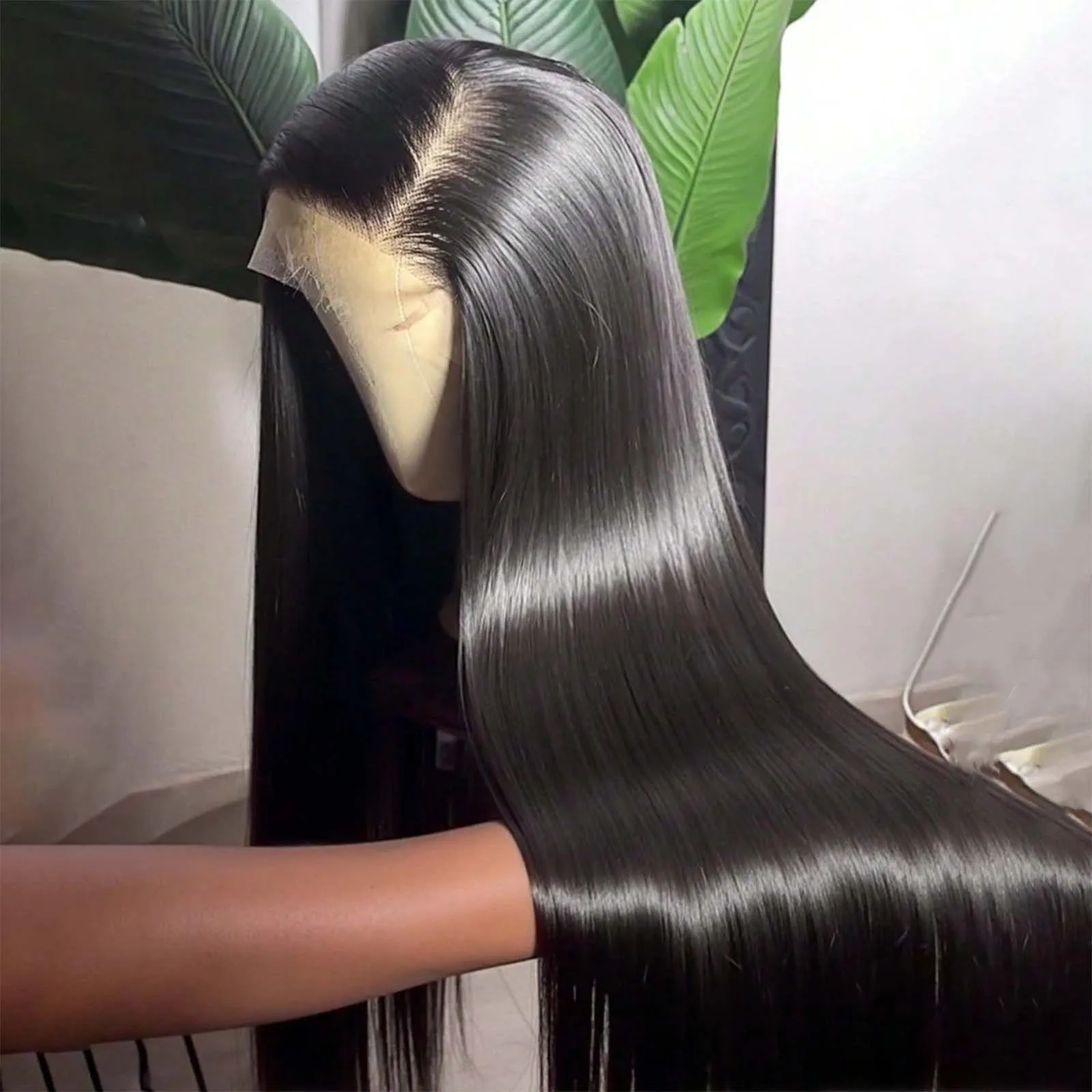 

Прямые парики из натуральных волос с HD-кружевом 13x4, плотность 200, прозрачные фронтальные парики из натуральных волос, парики с HD-кружевом по распродаже