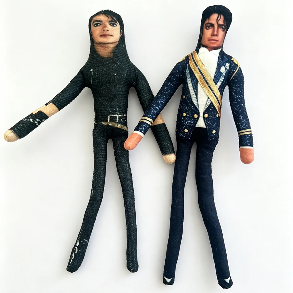 New Style  Michael Jackson Cosplay Prop Doll Plush Stuffed Figure Dolls Room Decoration Abstract Joint Mobility Props Gift