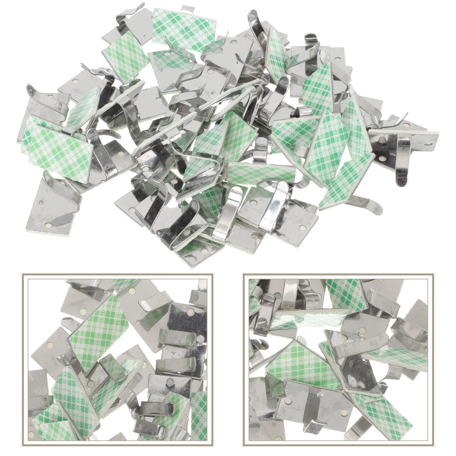 50Pcs Cable Organizers Adhesive Cord Winders Self Adhesive Cord Clips for Appliance Wire Fixing Desktop Cable Management