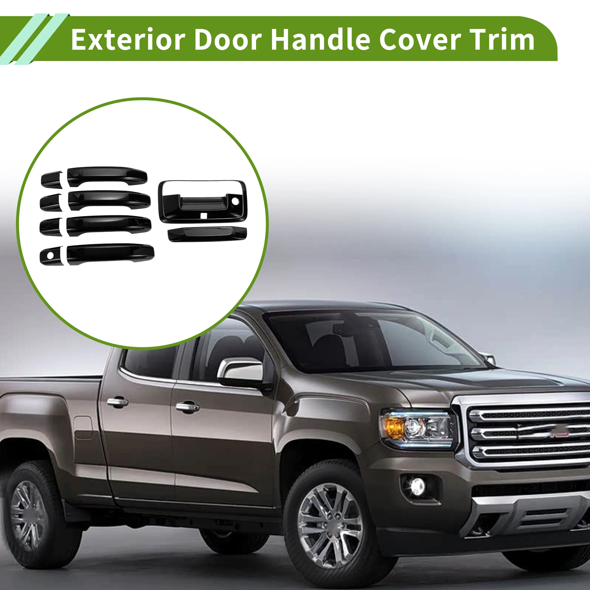 

UXCELL Накладка на внешнюю дверную ручку Накладка на дверную ручку для Chevrolet Colorado Black