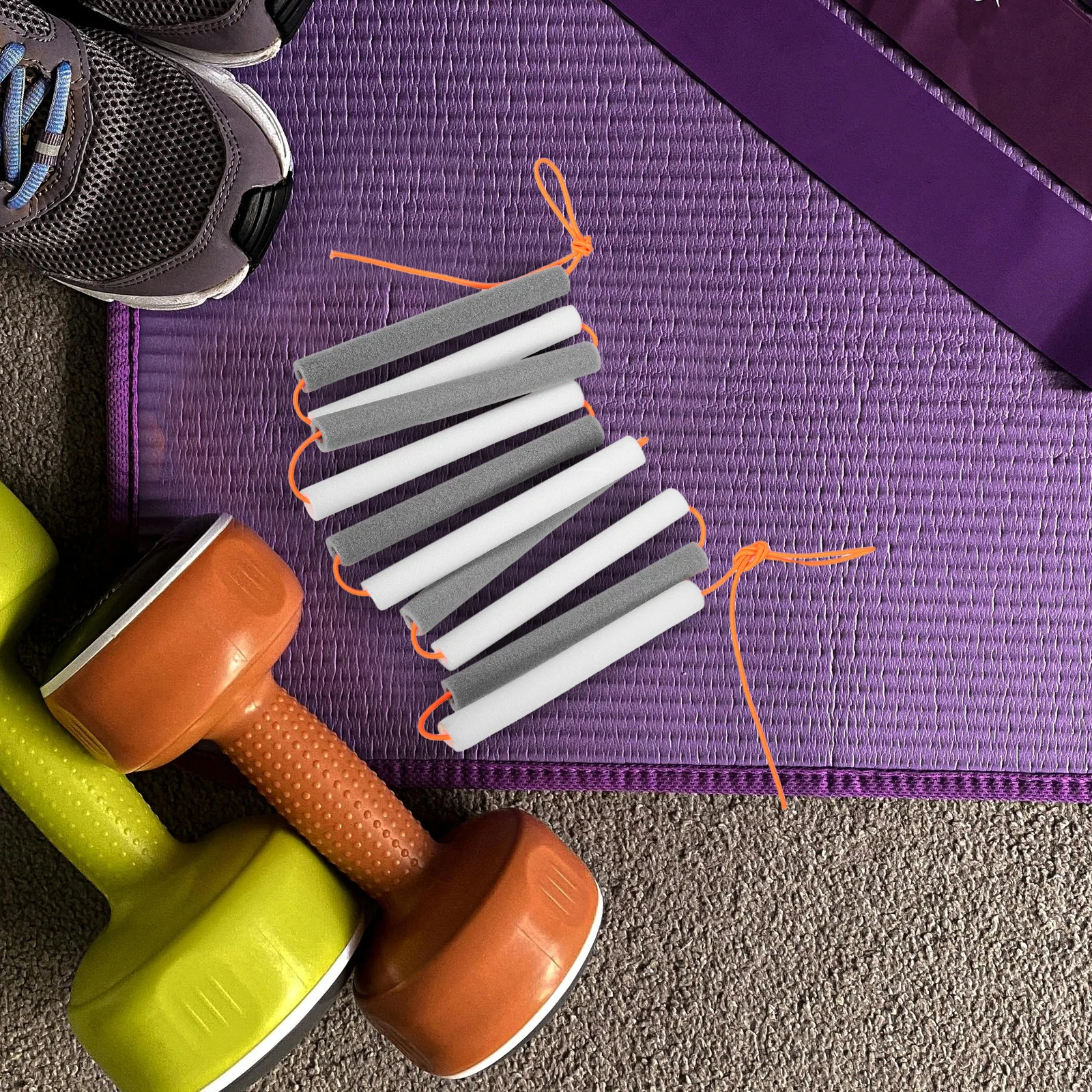 

High Jump Rope Foam Roller Elastic Bar Item Element Soft Time Saving Emulsion Lightweight