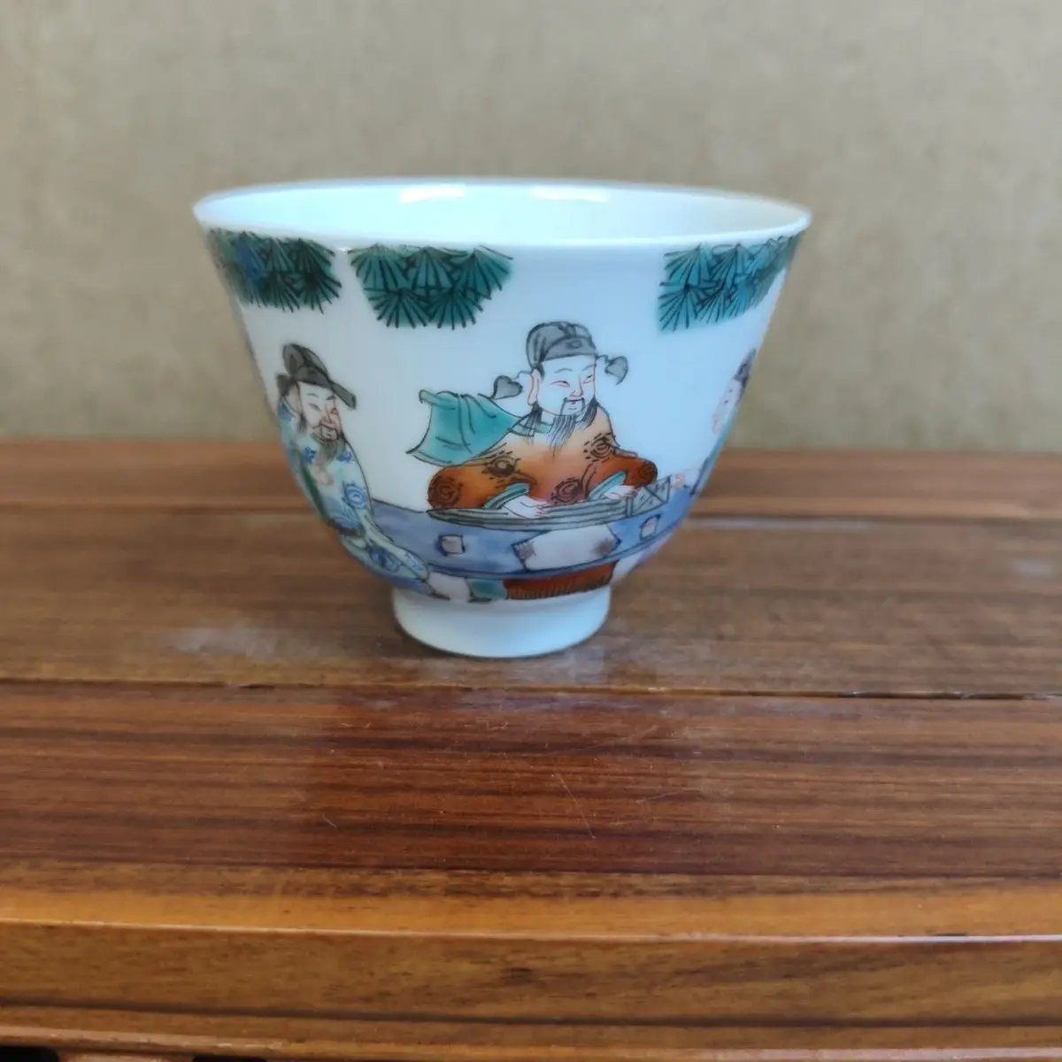 Vintage Hand Painted Character Story Pattern Ceramic Decorative Bottle Jar Box Tea Cup Wine Glass Display Ornament