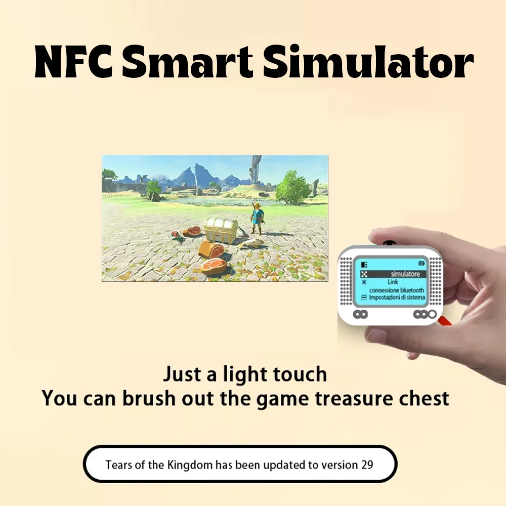 For AMB Pixl Emulator Simulator NFC Replacement Emulator Bluetooth-Compatible Game Emulator for Switch/Switch2 NS Game Accessory