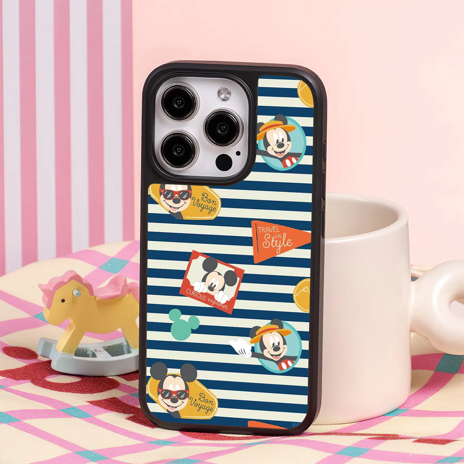 

Disney Mickey cartoon phone case for iphone 16 15 14 plus 13 12 11 pro max cover Luxury Anti drop fun bar silicone mouse cases