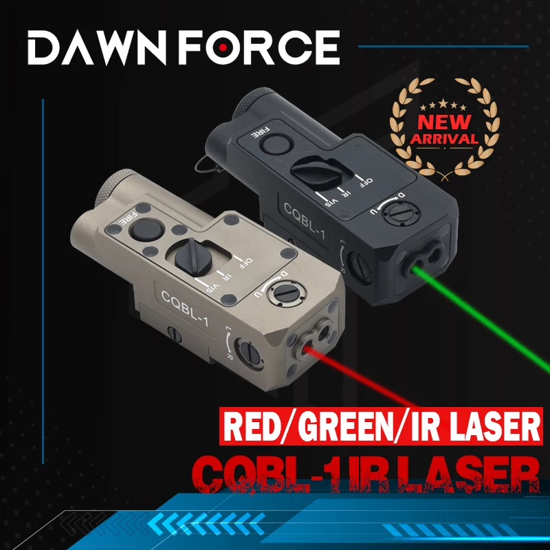 Metal CQBL-1 Red Green Laser Weapon Aiming Indicator Infrared Tactical CQBL With IR Tactical Button Switch For 20MM Rail