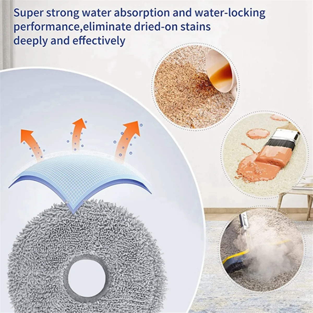 Replacement Spare Parts for Bot L10 Prime / L10S Pro / L10 Pro Robot Vacuum Main Side Brush Hepa Filter Mop Cloth