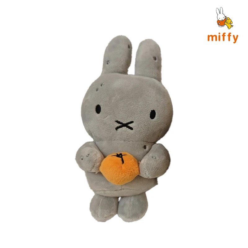 Muñeco de peluche Kawaii Miffy, creativo, caroon gris y negro, juguetes de peluche esponjosos, mochila, accesorios de Anime de moda, regalos perfectos para niñas