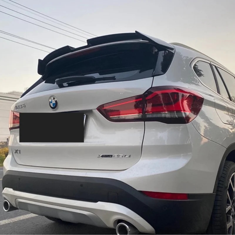 For BMW X1 F48 Spoiler 2016-2020 ABS   Plastic Material Unpainted  Rear  Wing Trunk  Boot Cover Car Styling  Roof spoiler