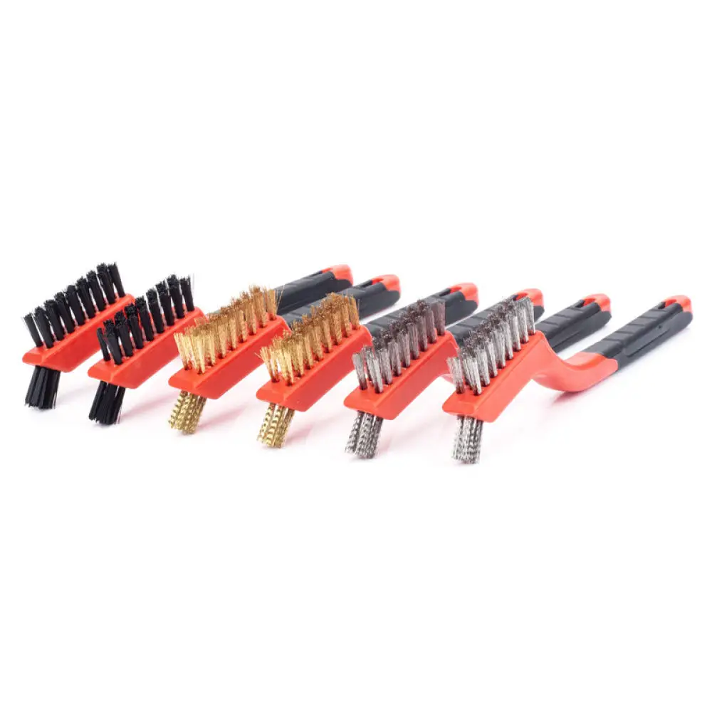 Multipurpose Steel Wire Cleaning Brush Double Head Scrubber For Metal Parts Oil Stain Remover Home Maintenance Detail Tool