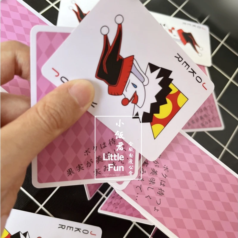 cartas-de-baralho-de-pvc-hisoka-thirteen-arc-para-cosplay-tema-palhaco-cacador-profissional-para-fas-de-anime-e-colecionad