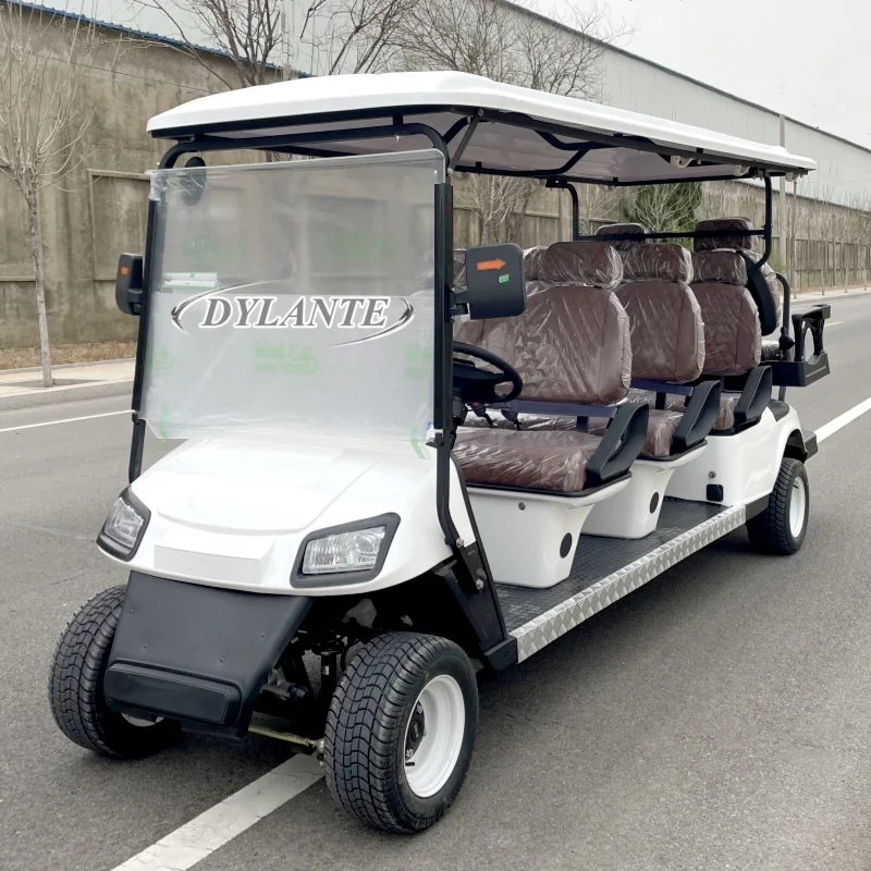 الأكثر مبيعا دورة الغولف الأمريكية مركبة مخصصة 8-مقعد عربة جولف كهربائية 4-Row سكوتر رياضي الصيد على الطرق الوعرة مركبة #2