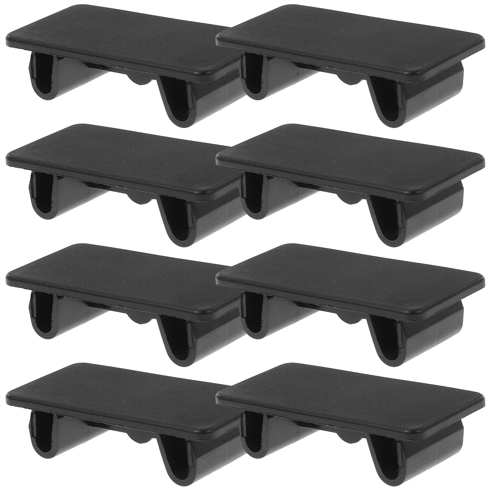 8 Pcs Switch Panel Cover Rectangular Rocker Hole Plug Black Snap-in Stand Covers Toggle Cars Fuel Bracket Filler for