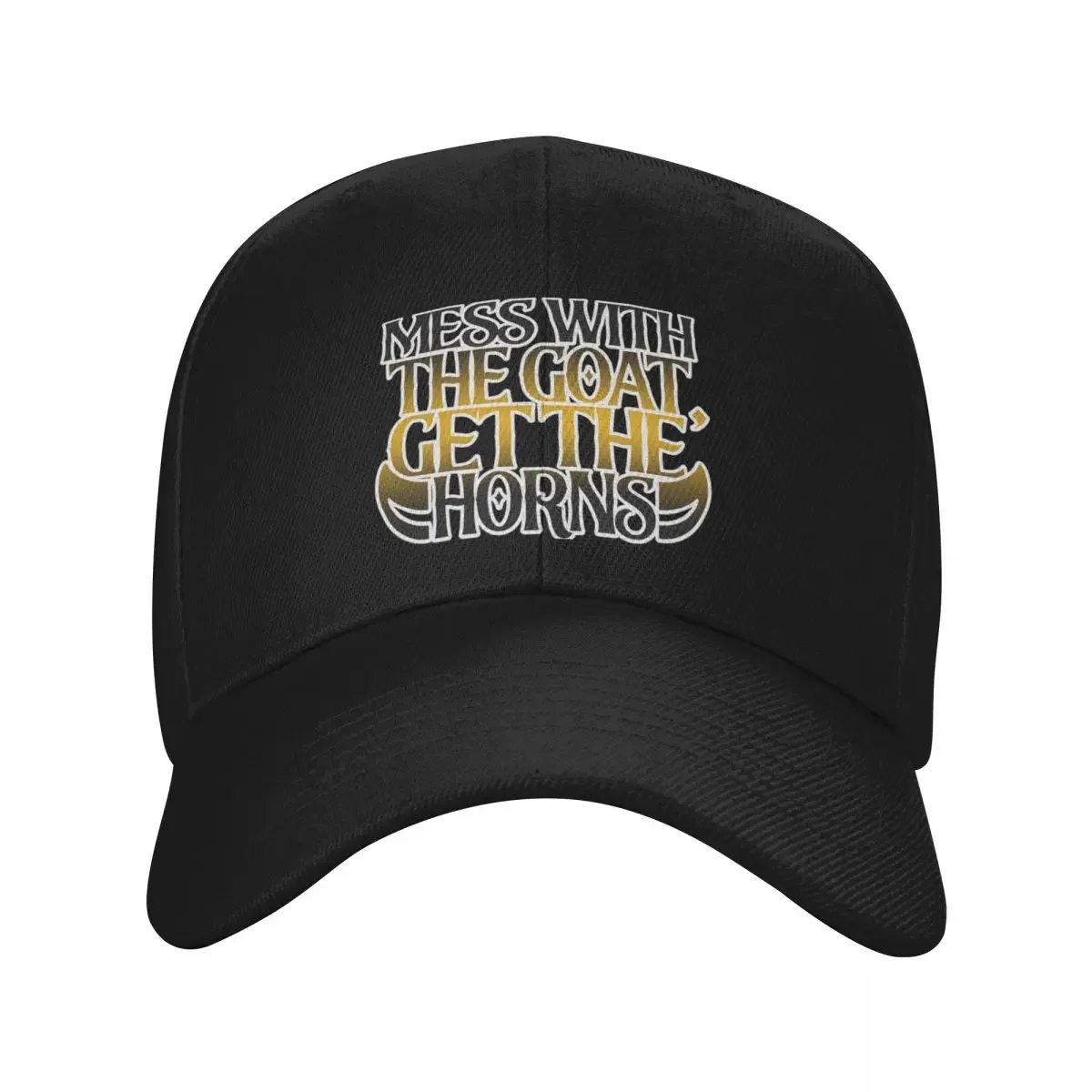

mess with the goat, get the horns Baseball Cap Christmas Hat Brand Man cap Hats Woman Men's