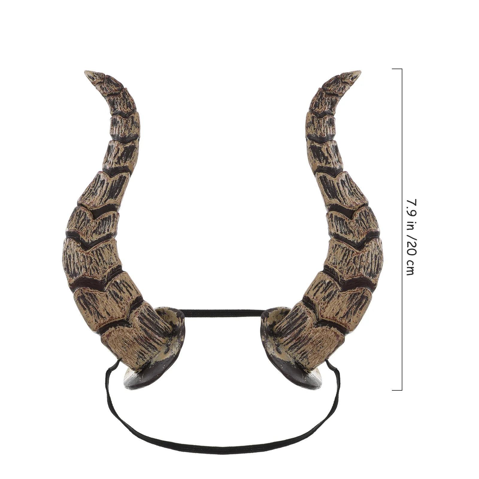 Animal Simulate Horn Headband Artificial Horn Halloween Party Headwear Queen Witch Demon Horns Headdress Christmas Party Cosplay