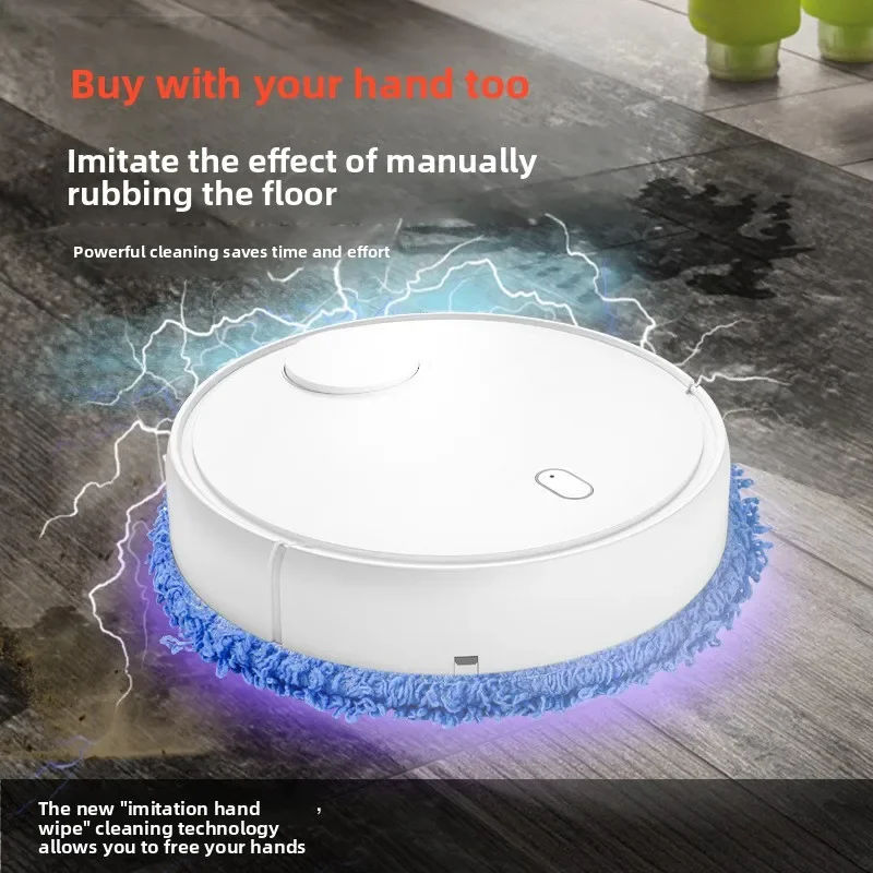 Máquina de Limpeza Sem Fio, Mop Elétrico, Aspirador Automático Doméstico, Mop Preguiçoso, Máquina Tudo-em-um, Robô de Limpeza