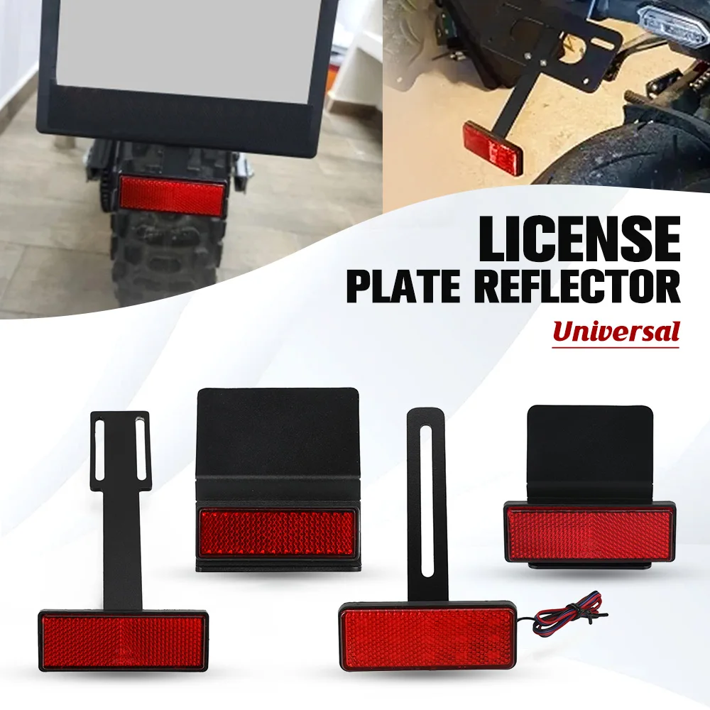Motorcycle License Plate Holder Parts Extend Tail Reflector For Yamaha MT07 MT09 Tenere 700 YZF R1 R3 R6 R7 R125 XMAX 300 MT125