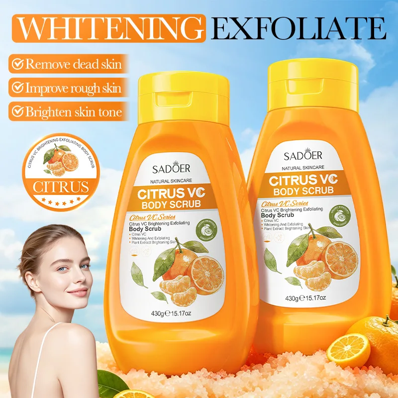 430g Citrus VC Exfoliating Body Bath Salts Exfoliating Bath Salts Remove Dead Skin Improve Rough Skin Brighten Skin Tone